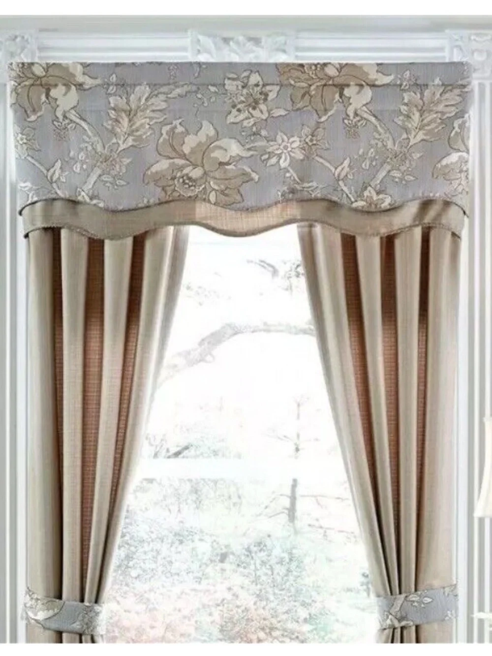 CROSCILL Estate 5-Piece WINDOW COVERS New Valance / Drapes ALEXANDRIA